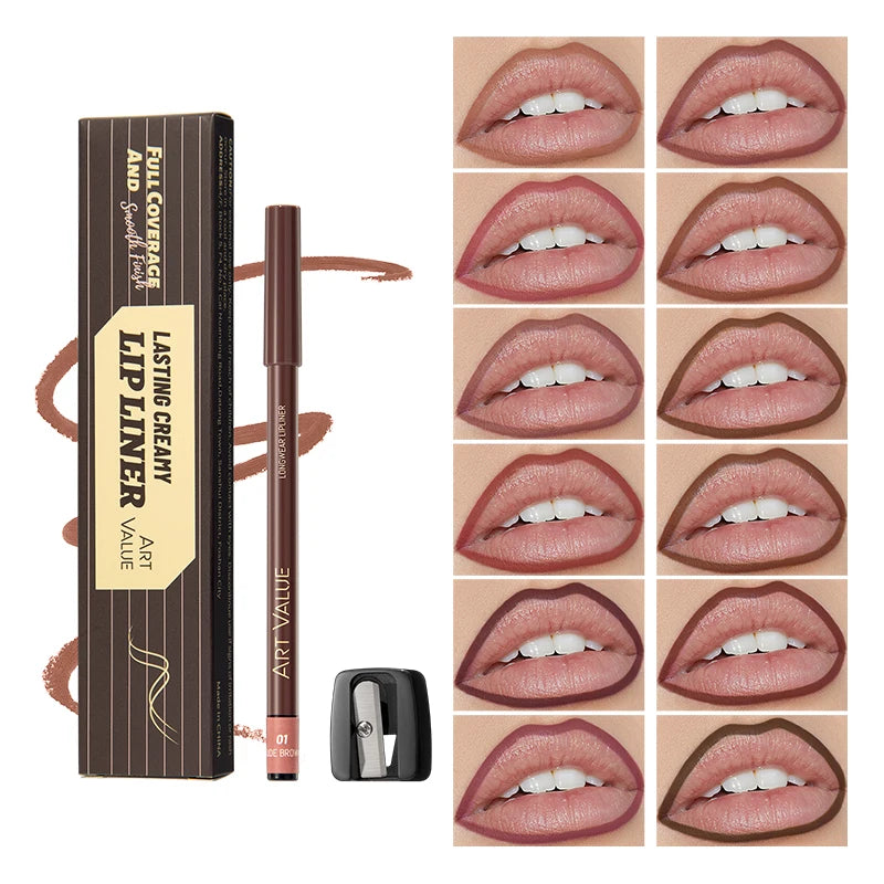 Velvet Matte Lip Liner Long-lasting Long-wearing Finish Dual-purpose