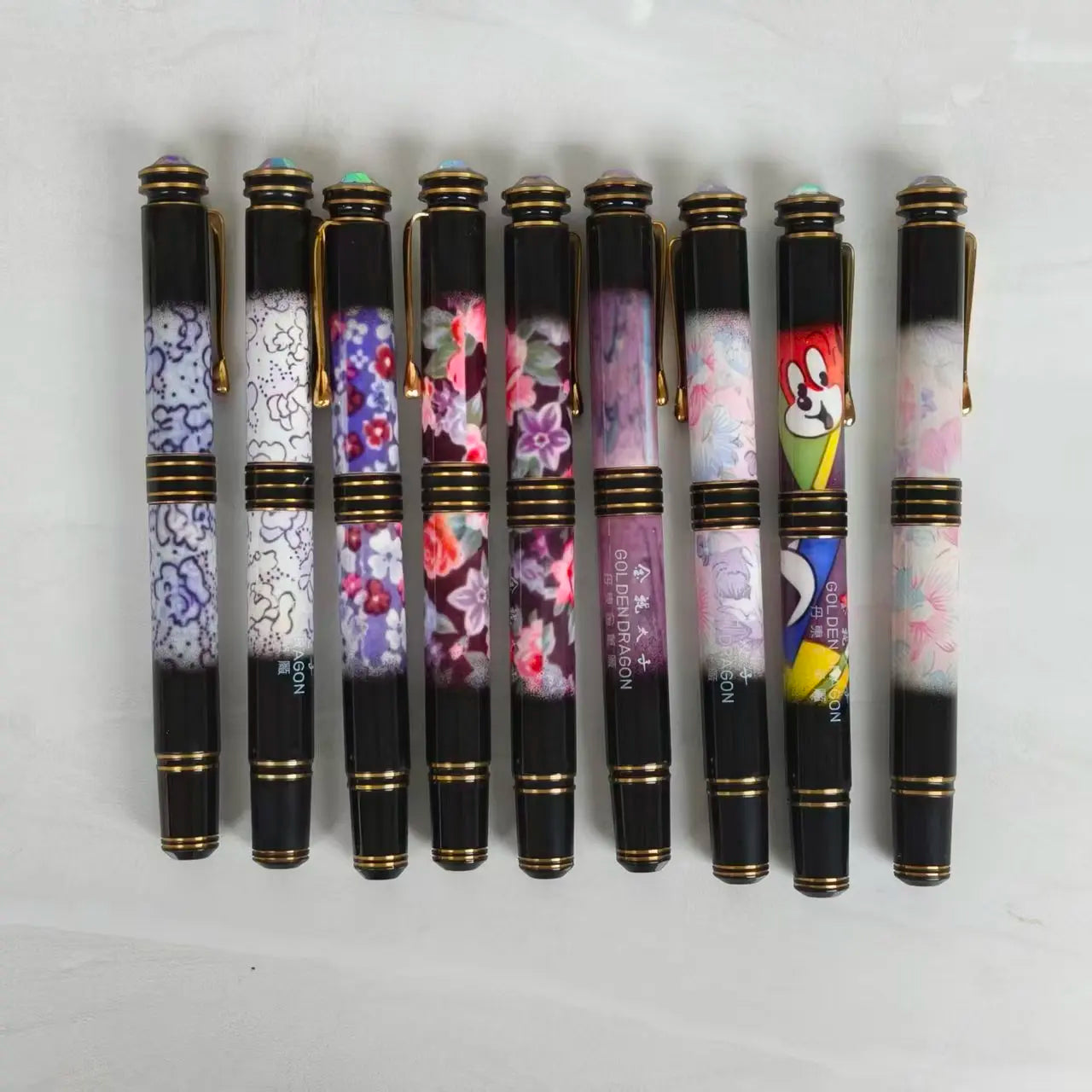 DANDONG Early Vintage Golden Dragon Prince Large Size Thick Barrel Fountain Pen Unique Rare Collectible One Item One Picture Zpaxo