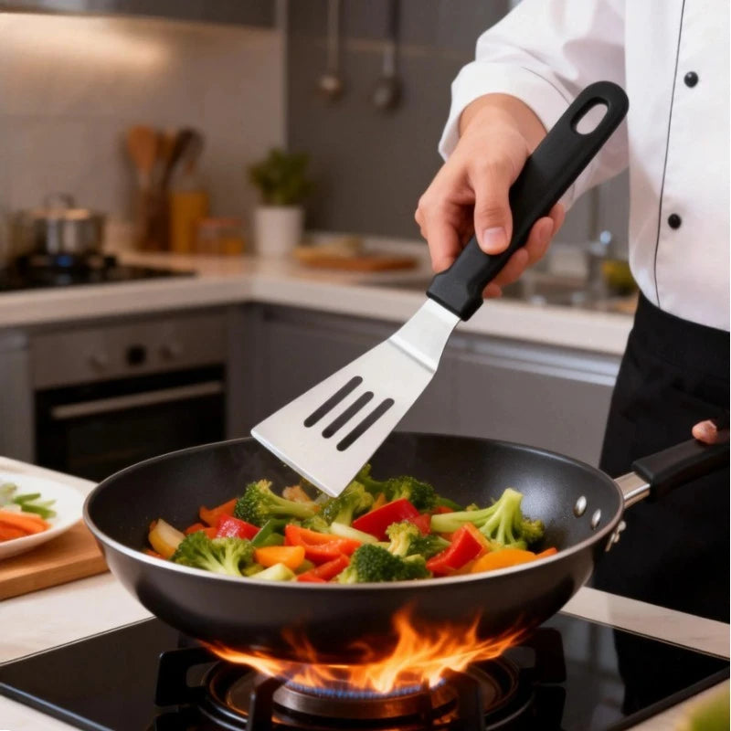 Stainless Steel Spatula Small Metal Turner Brownie Cookie Lasagna Pie