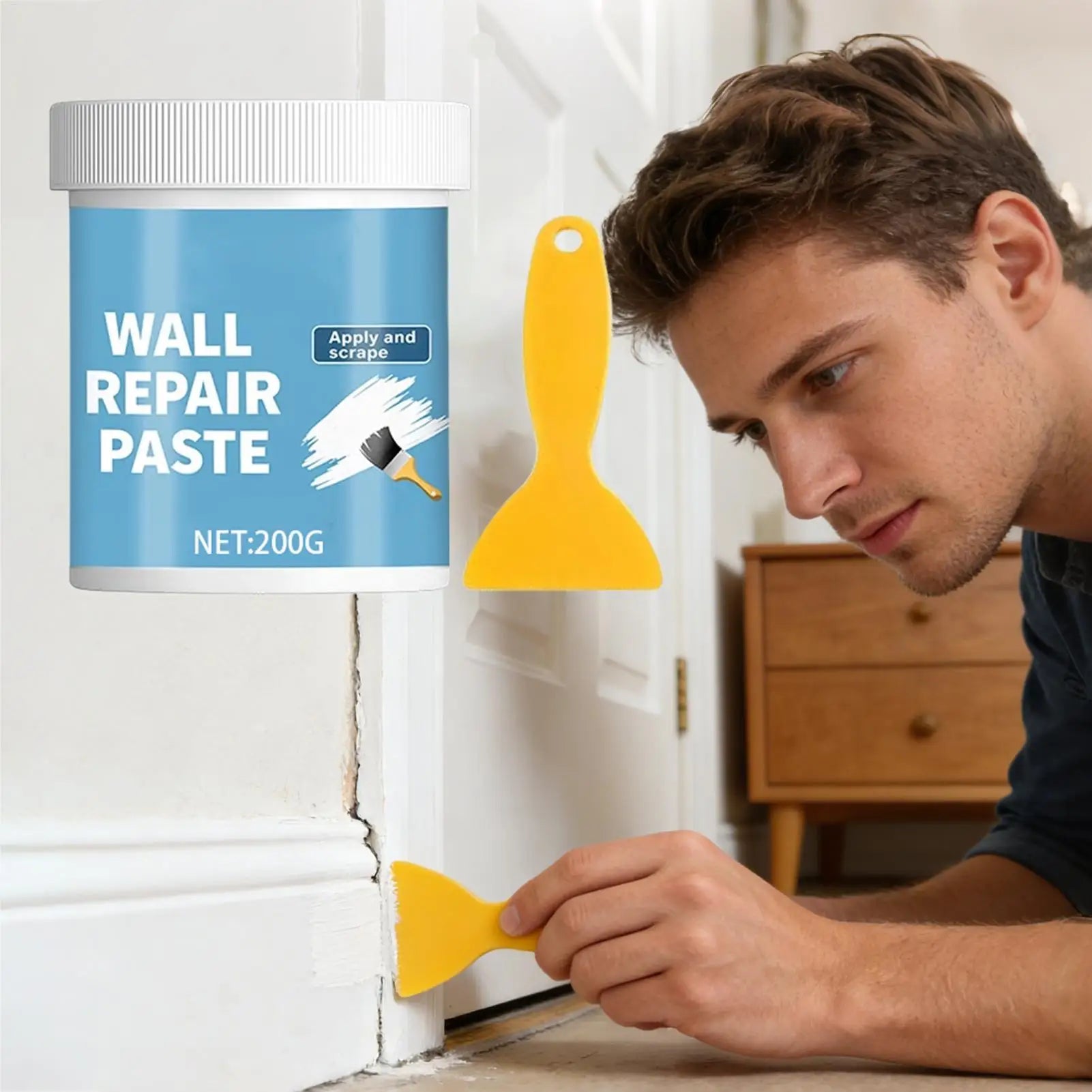 Wall Repair Paste Waterproof Hydrophobic Drywall Putty Mending Cracks