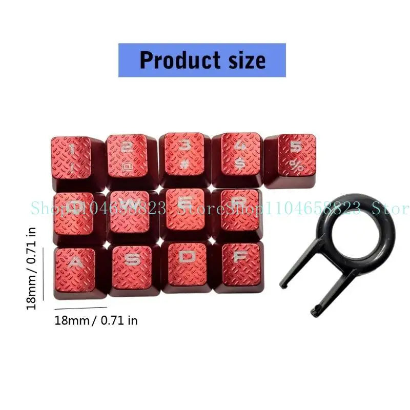 13Key Anti Slip Caps Mechanical Keyboard Keycaps Proof Backlights Zpaxo