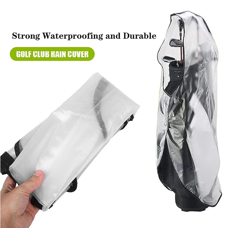 Golf Bag Cover Zipper Waterproof Large Capacity Rain Durable Dust Zpaxo