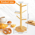 Wooden Tree Shape Pretzel Display Stand Donut Sausage Organizer Space