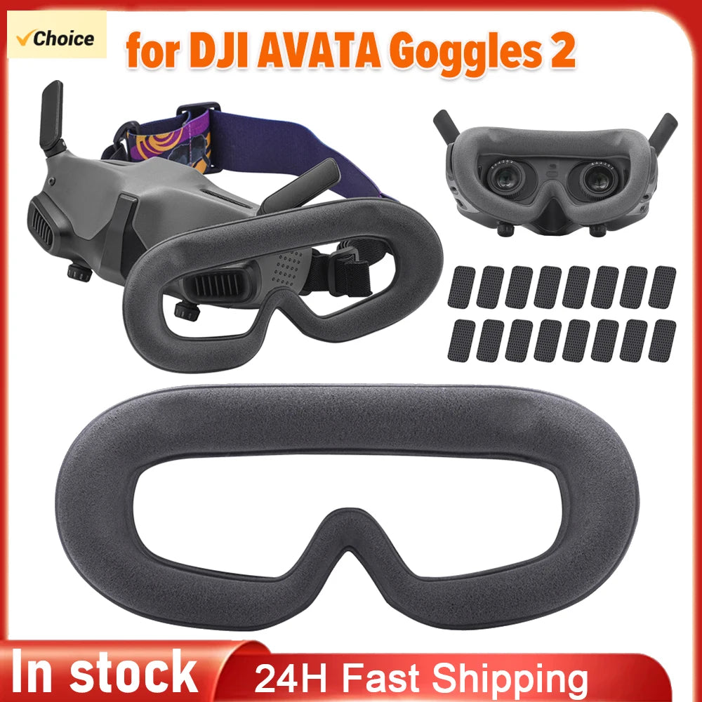 for AVATA Goggles 2 Sponge Eye Pad Comfortable Face Cushion Cover Anti-Light Leakage Face Padding Accessories Eye Mask Pad Zpaxo