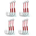 Carbon Steel Barbed Single Jig Hooks – Thread Feather Fishing Lure