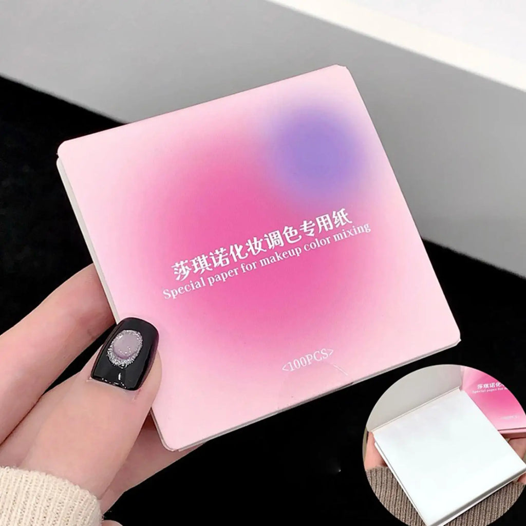 Waterproof Makeup & Nail Mixing Palette Paper – 200 Sheets Nail Palette Paper Zpaxo