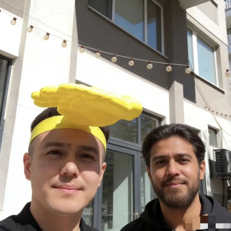Fun 3D Printed Hand-shaped Sun Hat Creative Hand Headband Visor