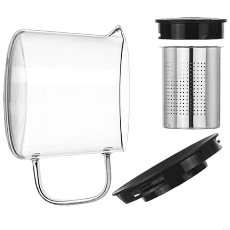 Permanent Borosilicate Glass Teapot With Clear Observability For Tisane Ceremony Observation Transportable Structure Exemplary Zpaxo