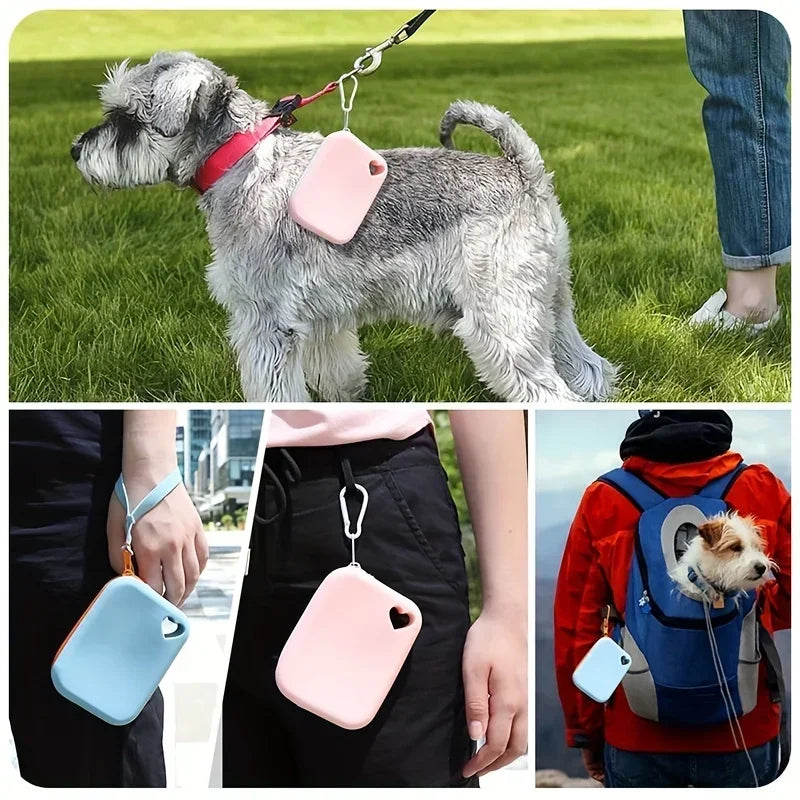 1PC Silicone Dog Treat Bag Pet Snack Bag Travel Portable Training Pet Walking Bag Pet Accessories Dog Food Reward Storage Bag Zpaxo