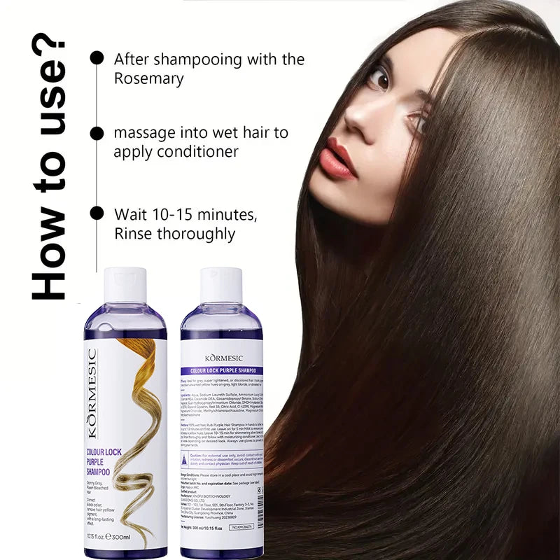 Unisex Color-Protecting Shampoo,Color Locking,Moisture Replenishing Shampoo,Lasting Color Care Purple Pink Color Fixing Shampoo Zpaxo