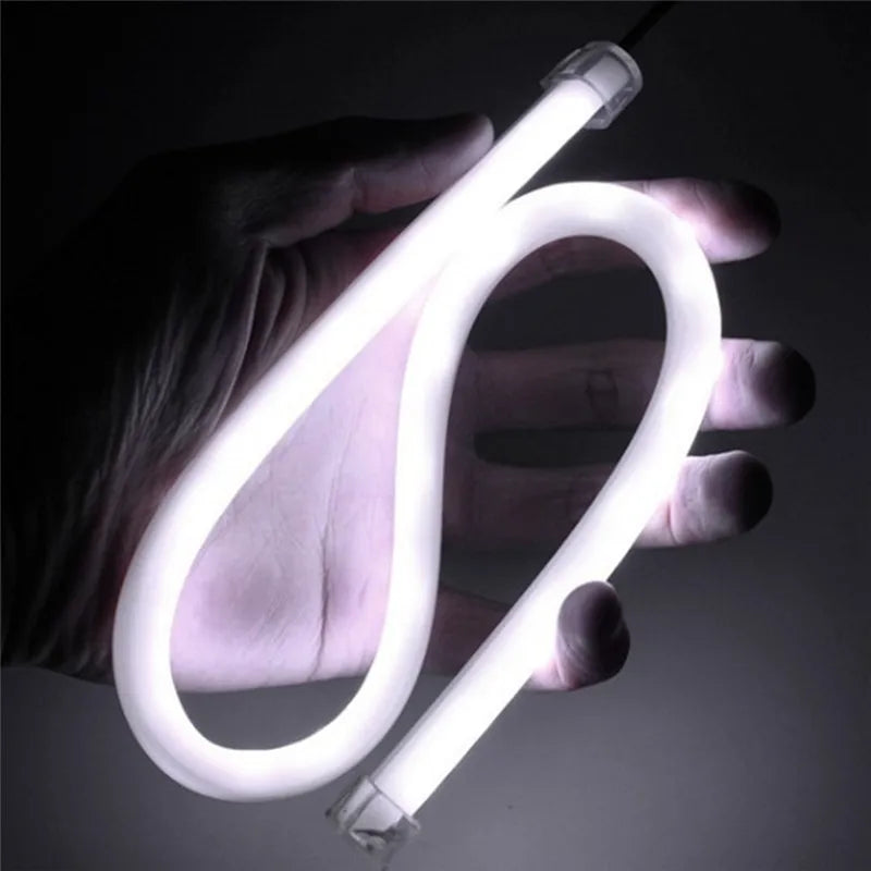 DRL Flexible LED Tube Strip Daytime Running Lights Car Parking Lamps