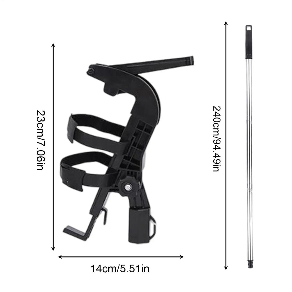 Paint Extension Pole Adjustable Spray Adapter Powder Duster