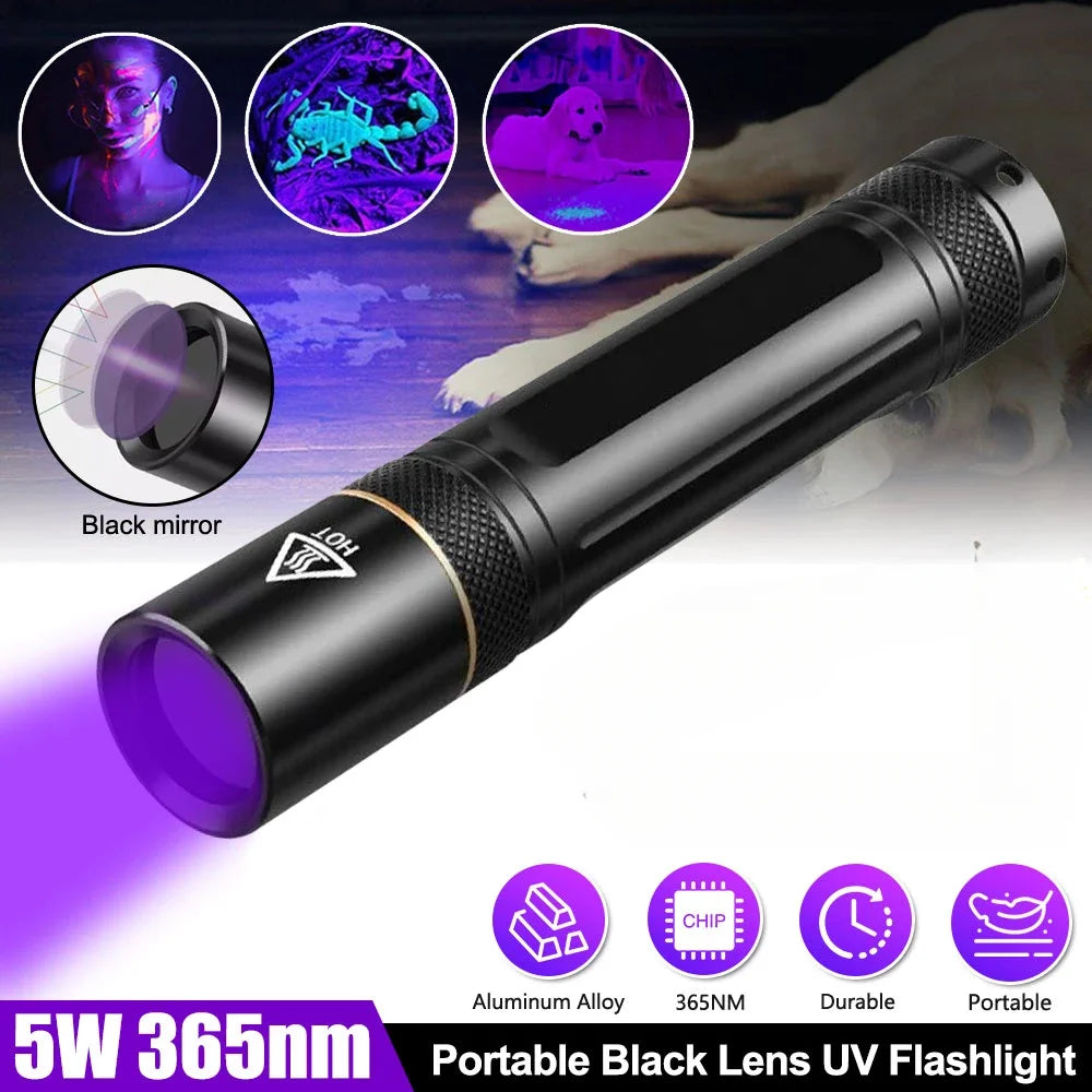 POCKETMAN 5W 365nm UV Blacklight Flashlight – LED UV Torch