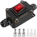 Inline Power Cord Switch Box 110V-220V 16A-20A Marine Rocker Off IP67