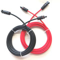 1 Pair Red and Black Double Ends Solar Extension Cable with Connector 2-10 Meters 4mm2/6mm2 Solar Panel Cable Photovoltaic Wire Zpaxo Red and Black 12 AWG-4mm2 1Pair 3m 118.11 inch