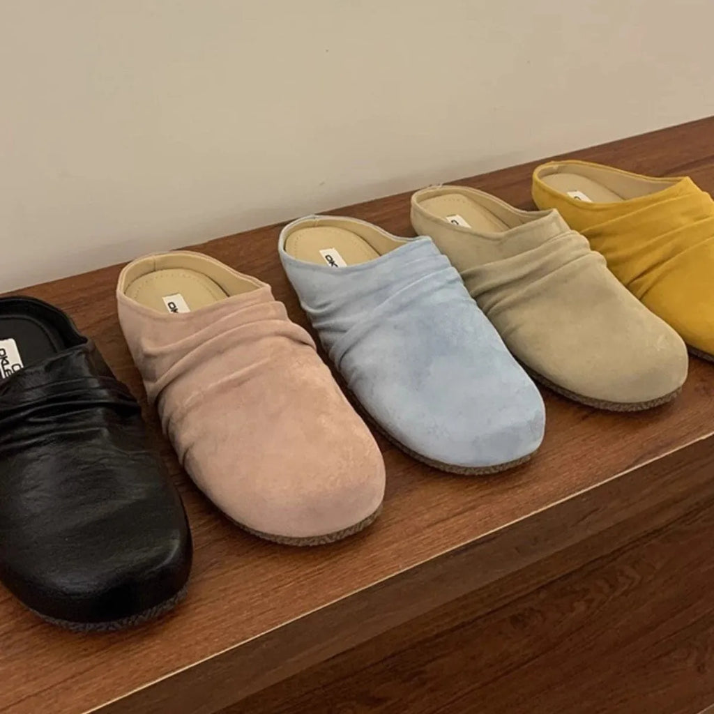 Flat Shoes for Women Thick Soled Soft Boken Shoes for Women Spring Autumn 2025 New Outerwear Retro Round Toe Ladies Shoes Zpaxo