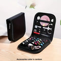 Compact Travel Sewing Kit with Colorful Canvas Case | All-Season Quick Repair & Daily Use Essentials Zpaxo 27-piece set