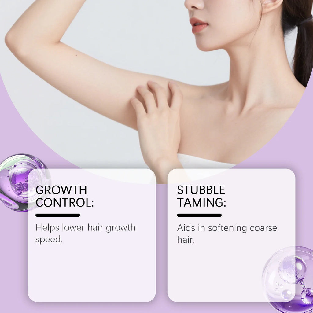 Cyperus Rotundus Hair Growth Inhibitor Serum | Viareline 30ml Hair Growth Inhibitor Zpaxo