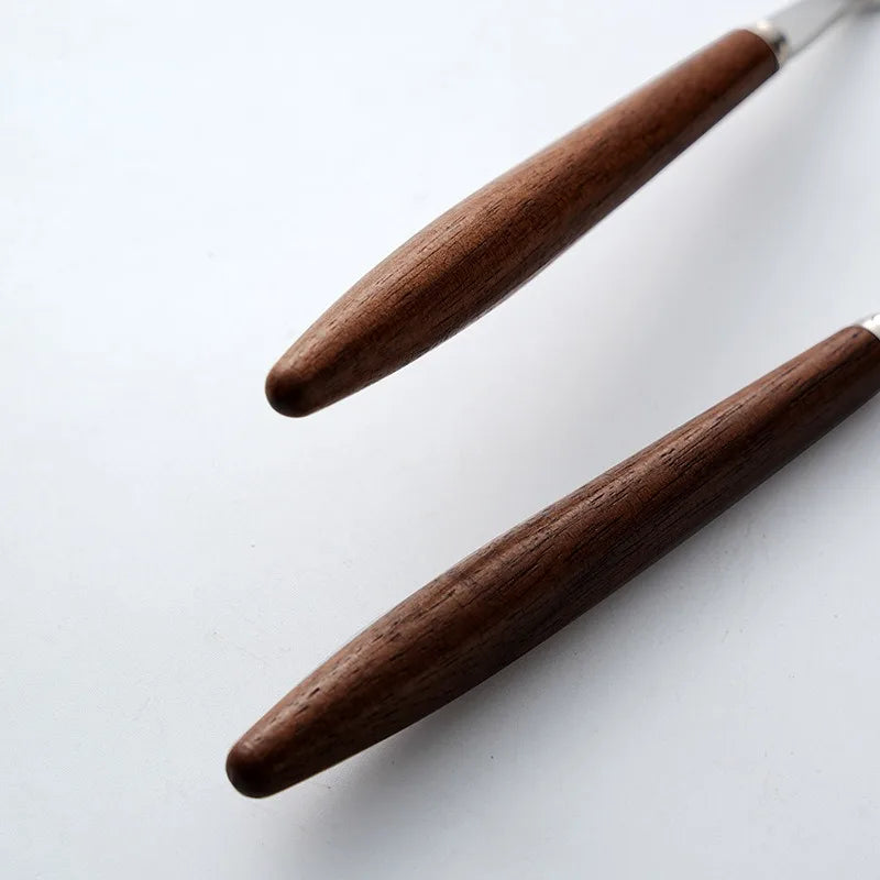 2026 Hot walnut wood handle 304 stainless steel butter knife, creative cream cheese knife, butter and jam spreading knife Zpaxo