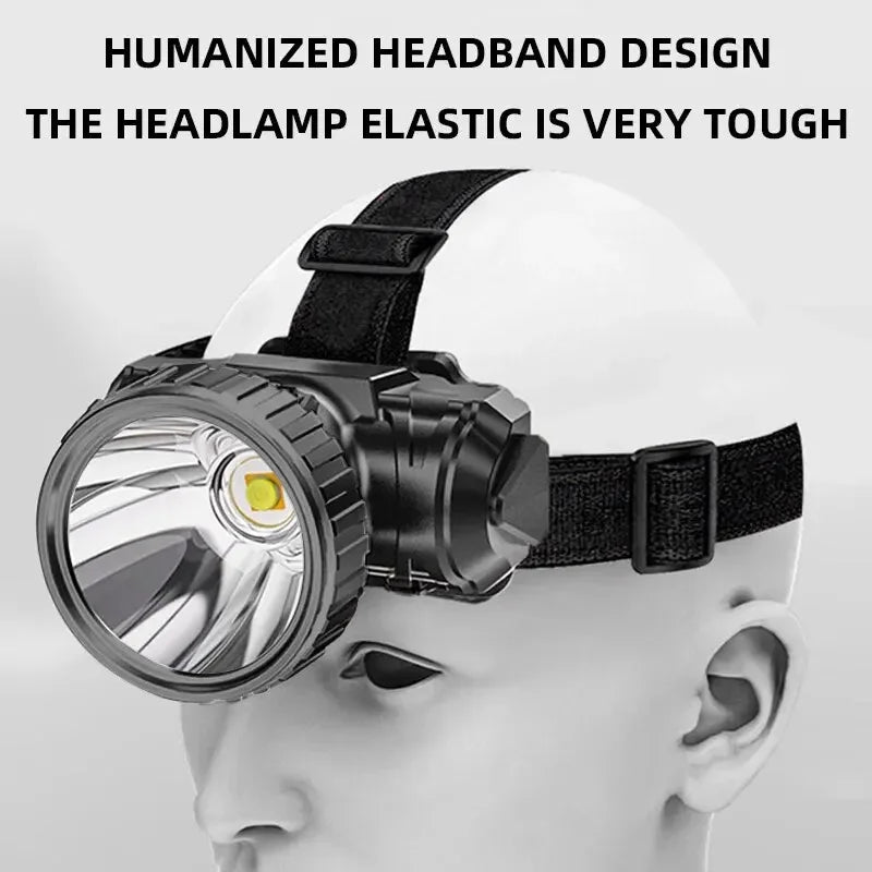 5-Head LED Headlamp – USB Rechargeable Waterproof Fishing Light LED Headlamp Zpaxo