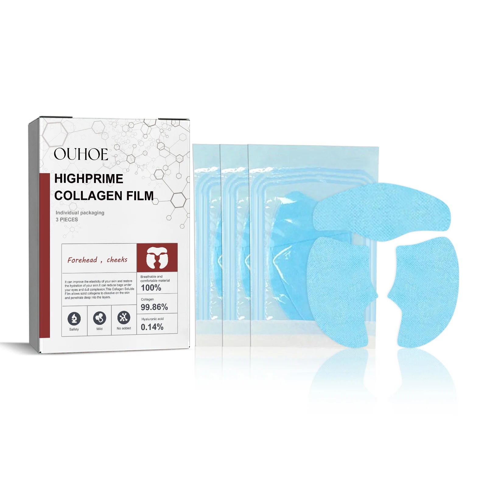 Collagen Membrane Facial Mask – Anti-Aging Skin Tightening Set Collagen Face Mask Zpaxo 3Pcs