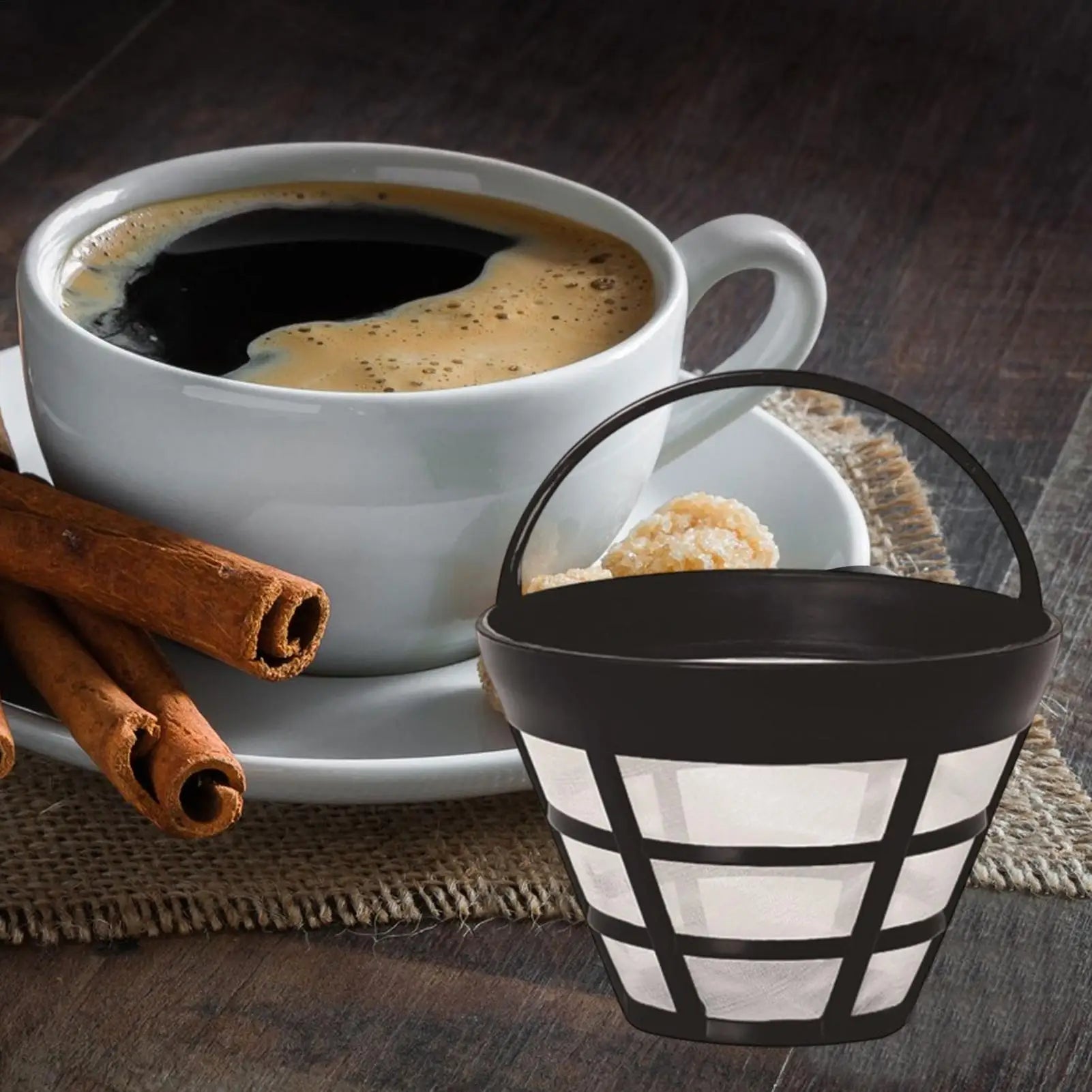 Reusable Coffee Filter Basket Cone Shape Fine Mesh Strainer Cup Maker