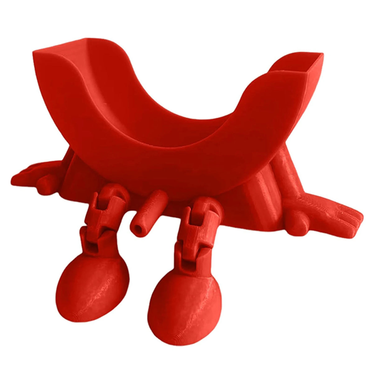 Smiling Sponge Holder 3D Printing Sponges Soap Drying Rack Scrub Zpaxo Red