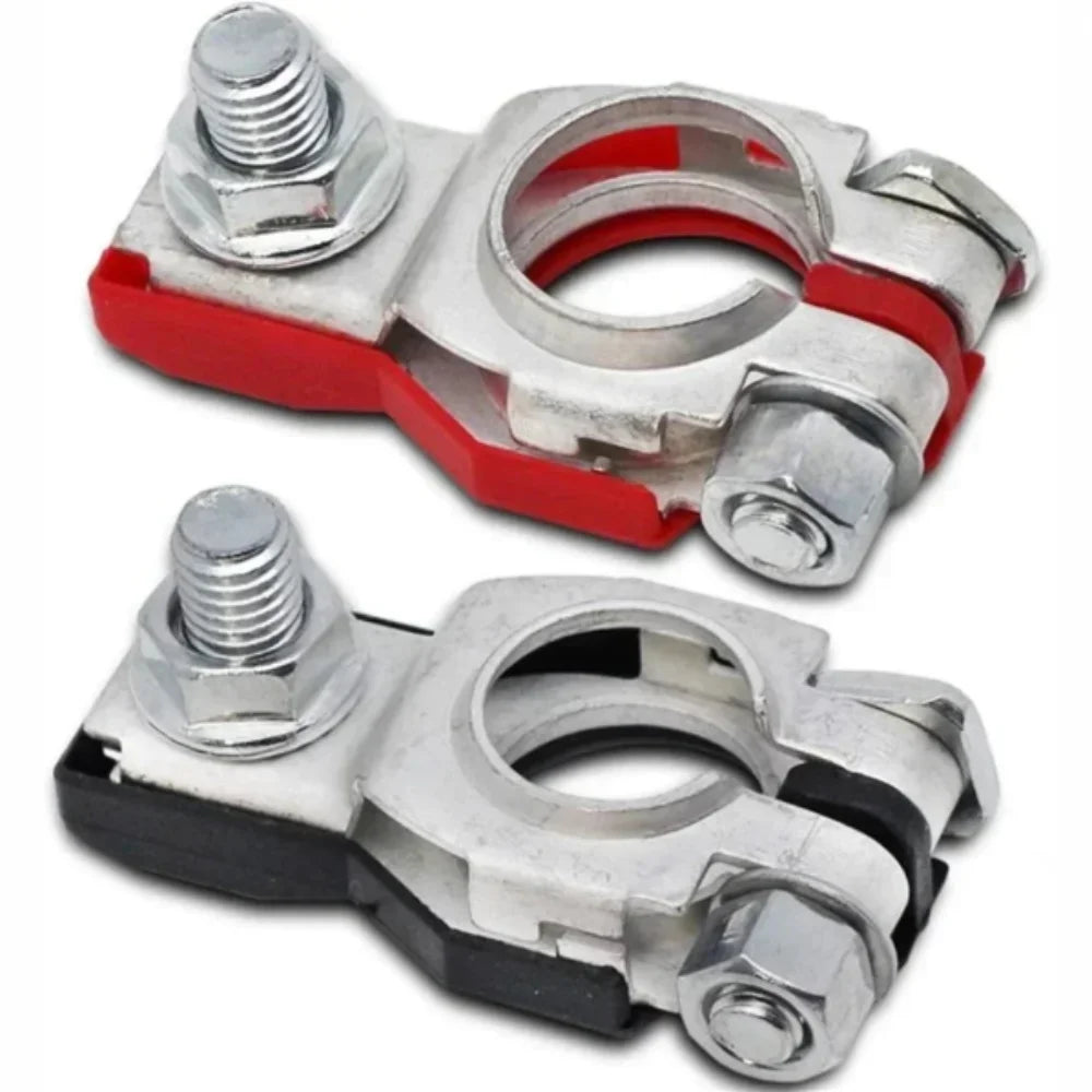 Post Battery Terminals Positive Negative Universal Wire Cable Clamp Zpaxo 1 pair