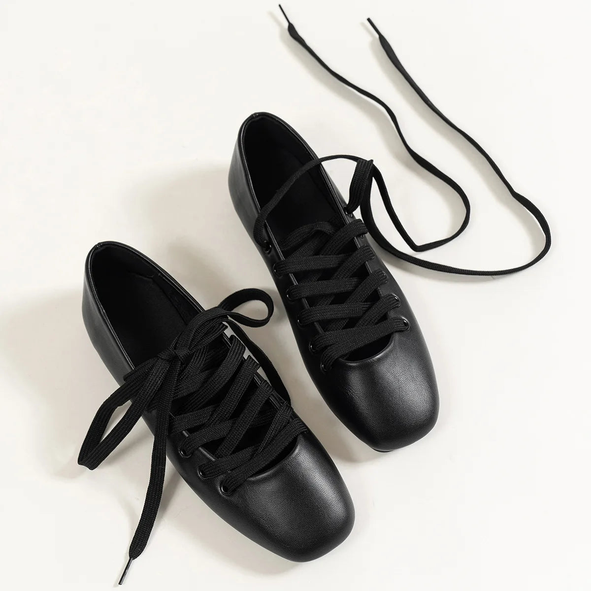 Cross Strap Women Ballet Flats Shoes Comfort Soft Sole Spring Autumn