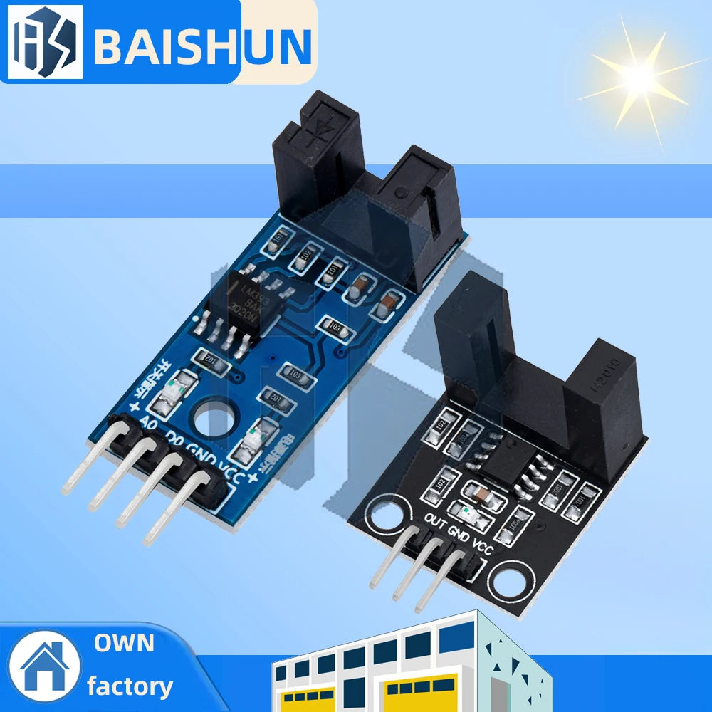F249 4-Pin IR Speed Sensor Module High-quality 3 3V-5V Arduino 51 AVR Zpaxo