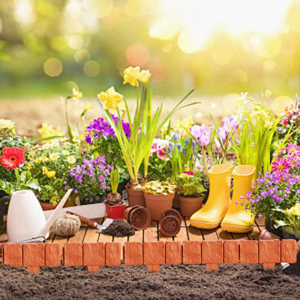 Landscape Edging Border 20-Piece No Dig Flexible Heavy Duty Garden