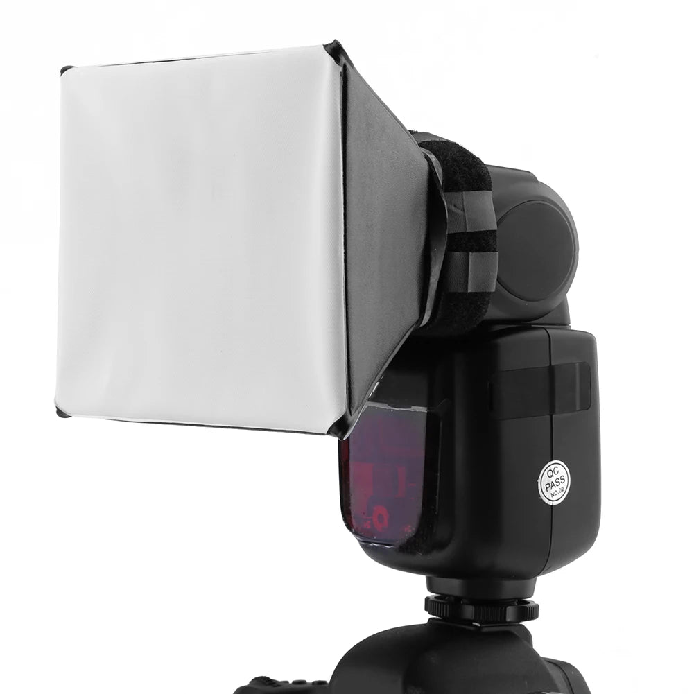 DSLR Photo Diffuser Soft Light Box 125x100mm DSLR Photo Flash Diffuser Light Soft Box Foldable Accessories for Canon for Nikon Zpaxo