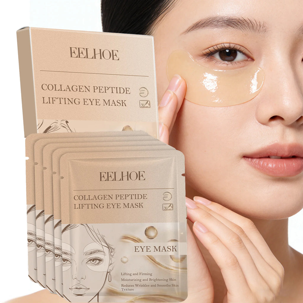 5Pcs Collagen Eye Mask Set for Puffiness and Dark Circles for Deep Hydration Lock and Seasonal Transition Repair to Soothe Zpaxo