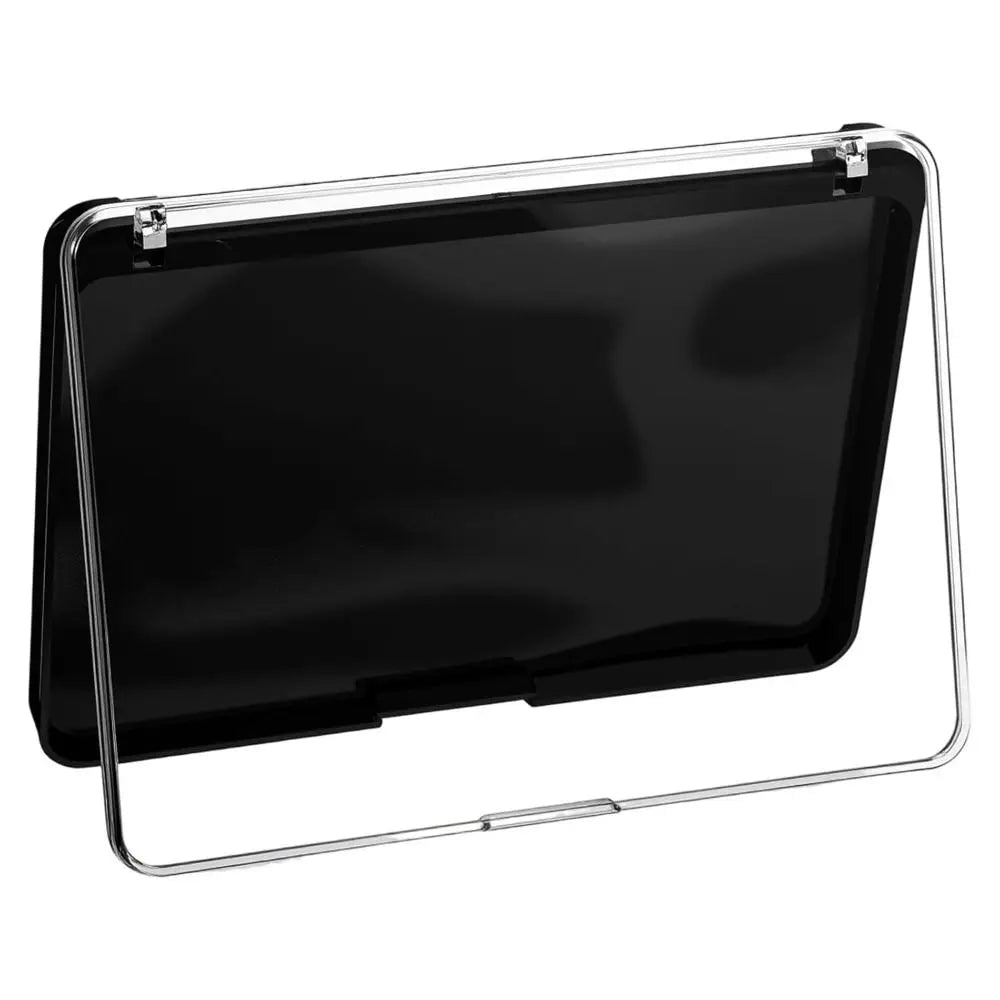 with Frosted Clear Top Magnetic Makeup Palette Plastic Black Empty Eyeshadow Palettes Lightweight Travel Storage Box Zpaxo
