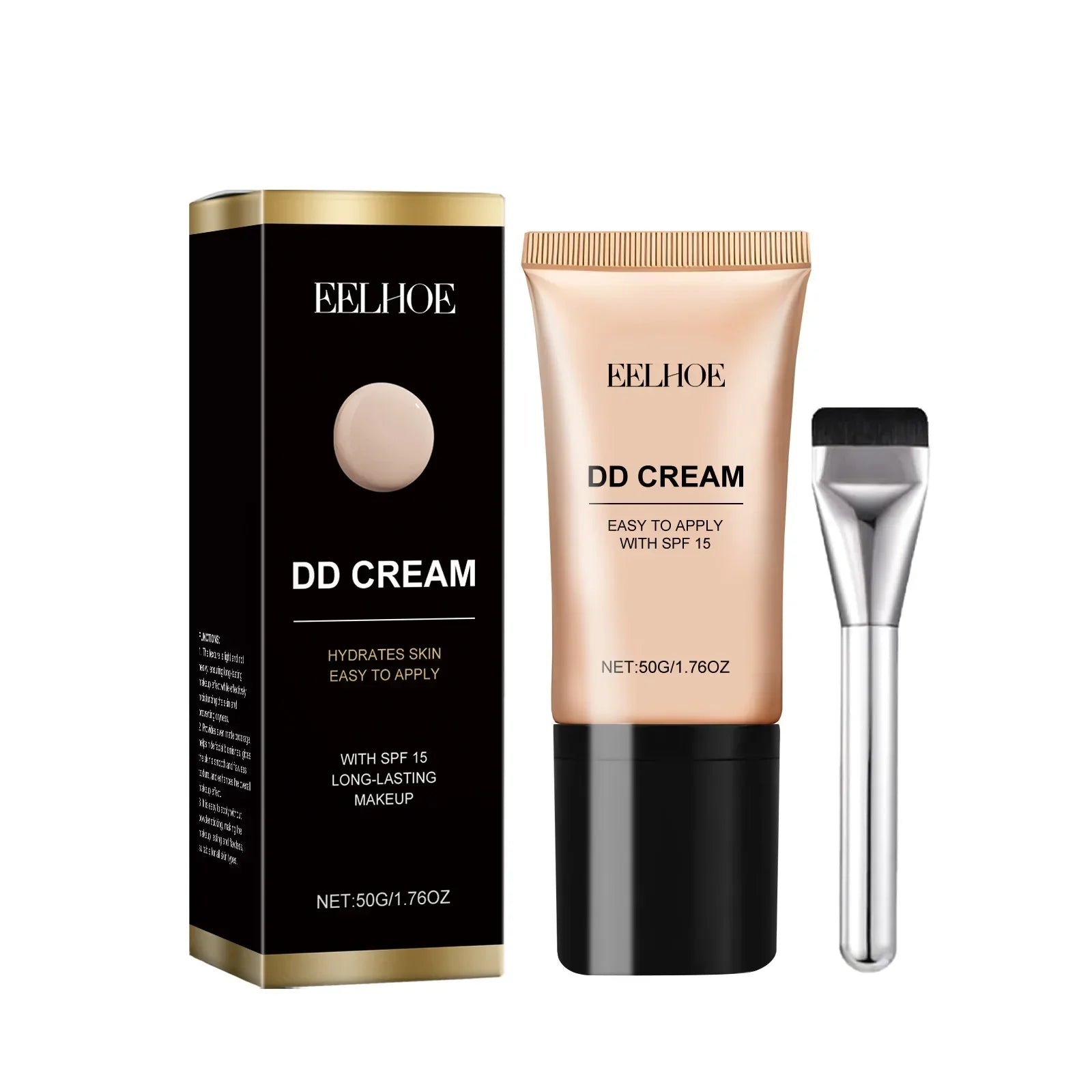 EELHOE DD Cream Foundation – Full Coverage, Oil Control, Brightening Liquid Foundation Zpaxo 1Pcs Ivory