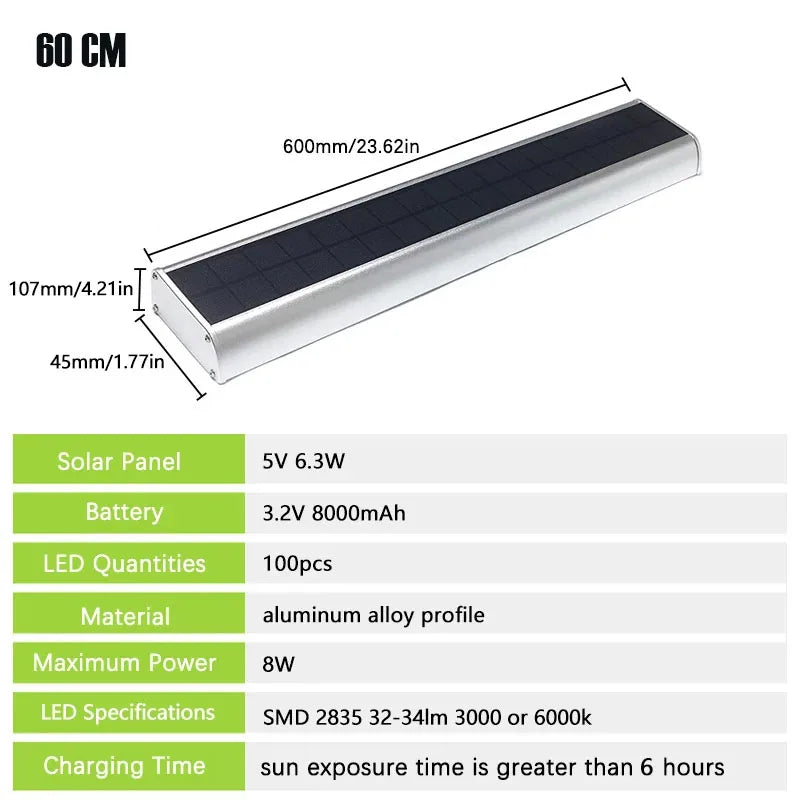 Solar Billboard Lights Sensor Outdoor Automatic 4 Modes Lighting LED Zpaxo