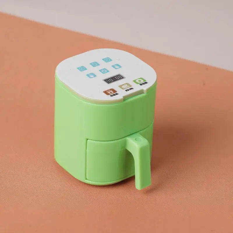 ▶1/12 Dollhouse Simulation Miniature Kitchen Appliances Model Dollhouse Air Fryer Beverage Machine Oven Rice Cooker Ornaments Zpaxo A6
