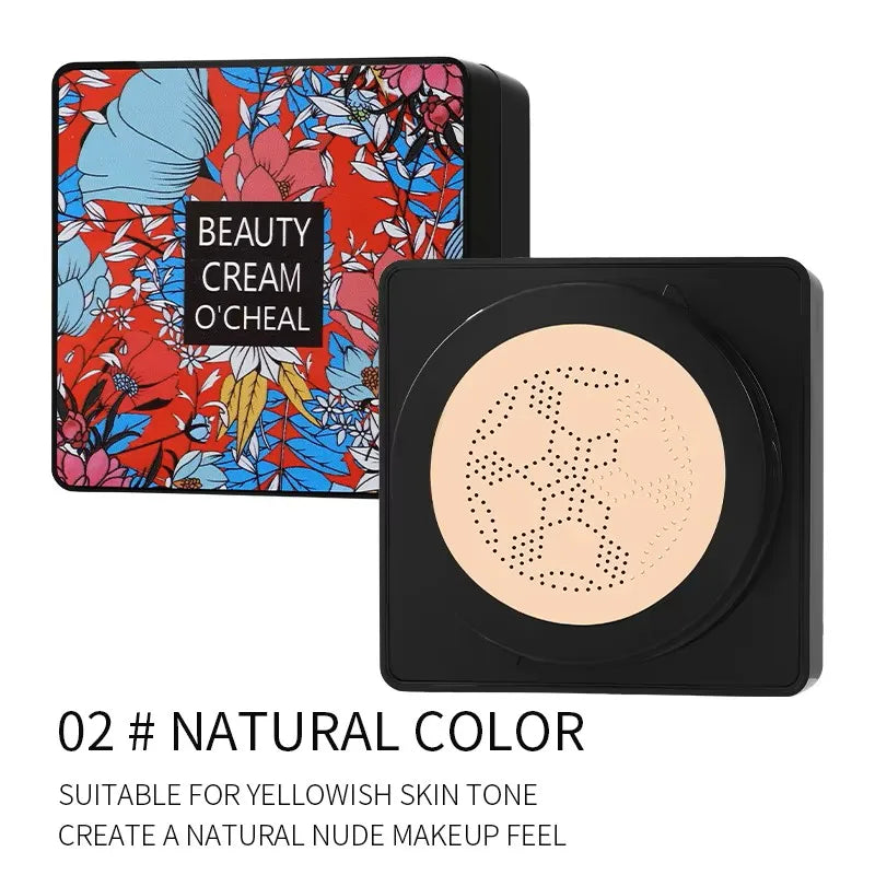 Mushroom Air Cushion Plant Nourishing BB Cream Concealer Moisturizing Foundation Fluid Isolating Plain CC Cream Zpaxo