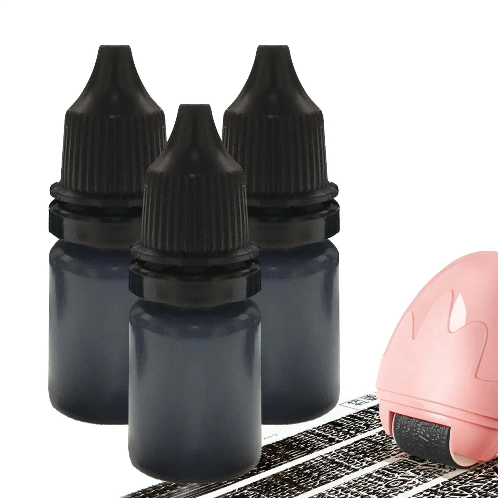 30ml Black Ink Refills Information Eliminators Privacy Theft Protect ID Security Stamp Messy Code Confidential Seal Supplies Zpaxo