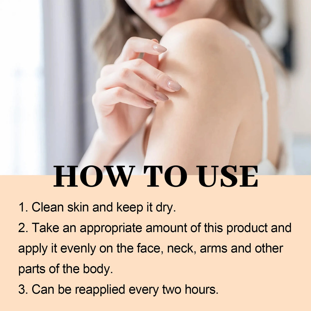 Face & Body Sunscreen Non-Greasy SPF 100+ Facial Sunblock UVA & UVB Protection Sunblocking Cream Anti Aging for Summer Beach Zpaxo