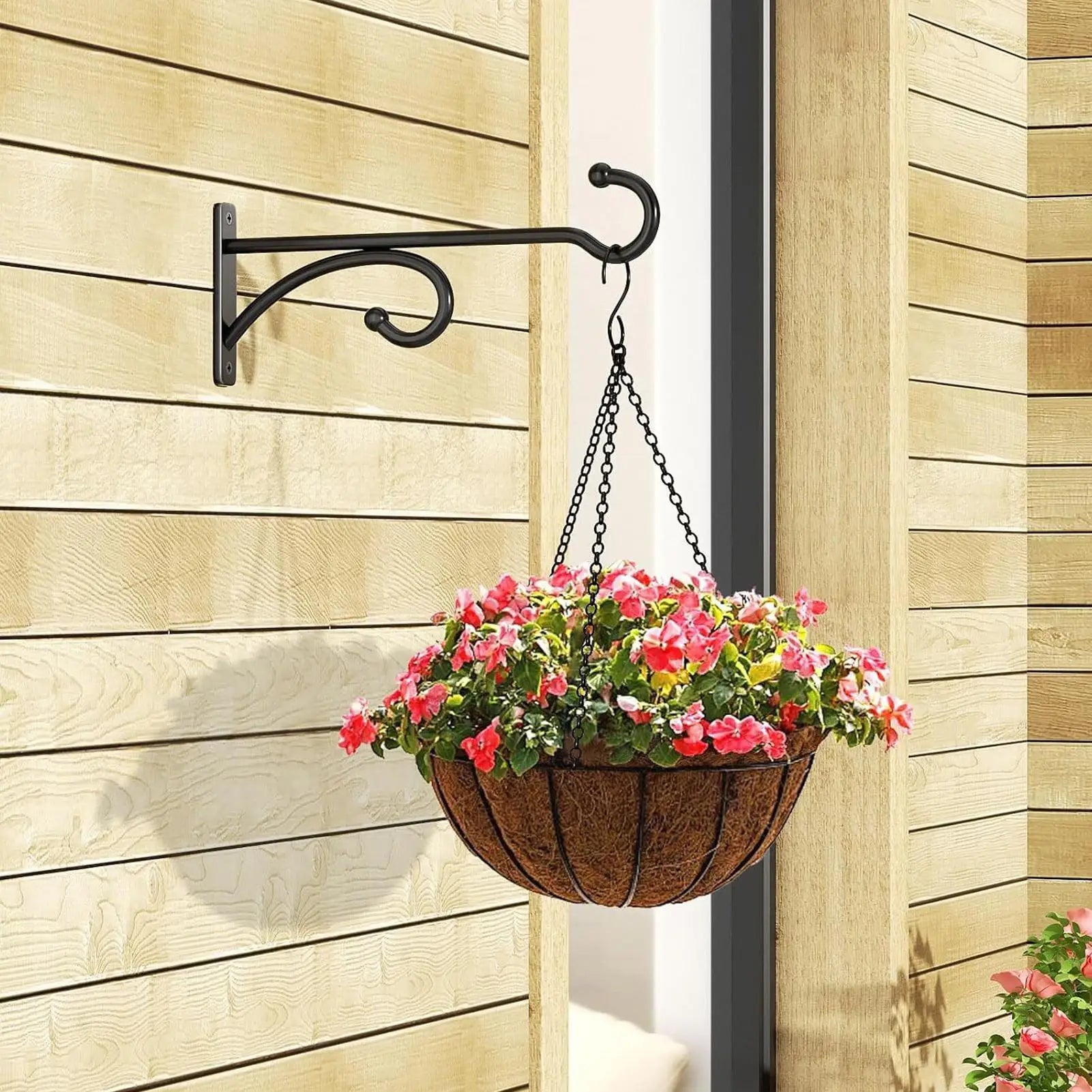 2-Pack Vintage Iron Wall Plant Hanger Hooks – Garden Décor Wall Plant Hanger Zpaxo