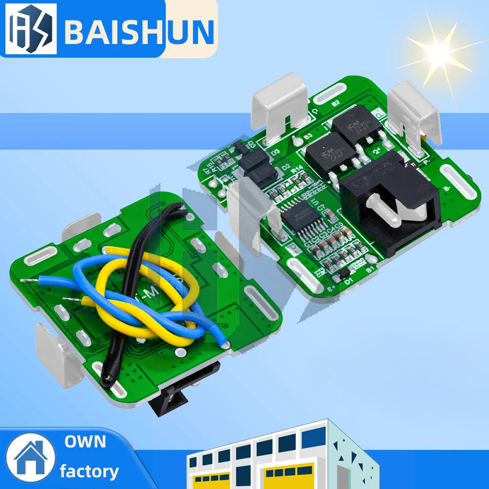 4S 14A 2-MOS BMS Board 14 4V 16 8V Overcharge Protection 18650 Zpaxo Default Title