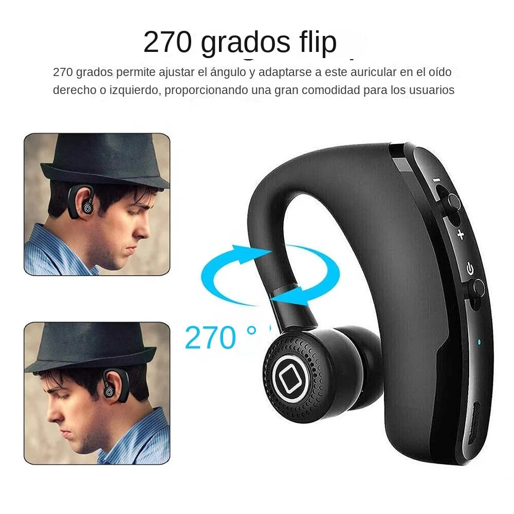 Wireless Bluetooth 5.0 Headphone Business Long Standby Voice Control Ear Hook Music Sports Headset With HD Mic For iPhone Xiaomi Zpaxo
