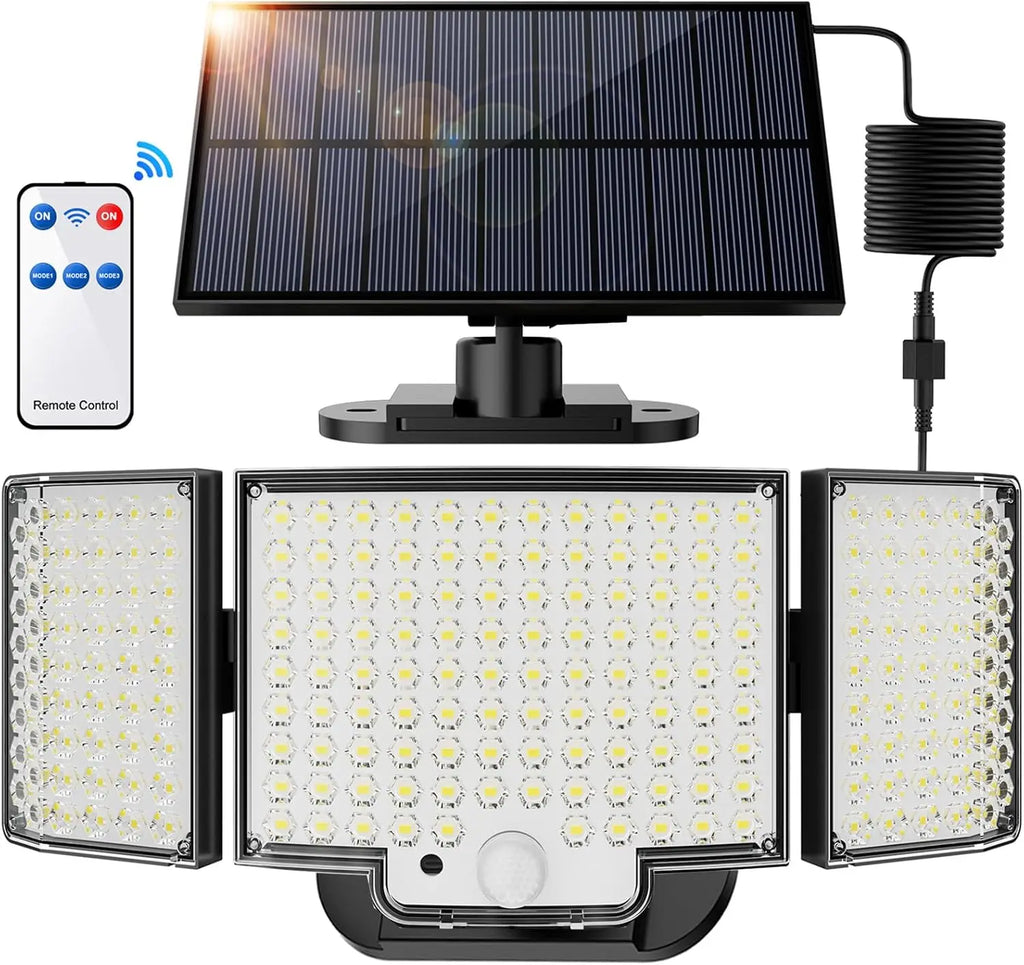 Solar Wall LED Lamps Home Bright Garden Light Outdoor Lighting Zpaxo