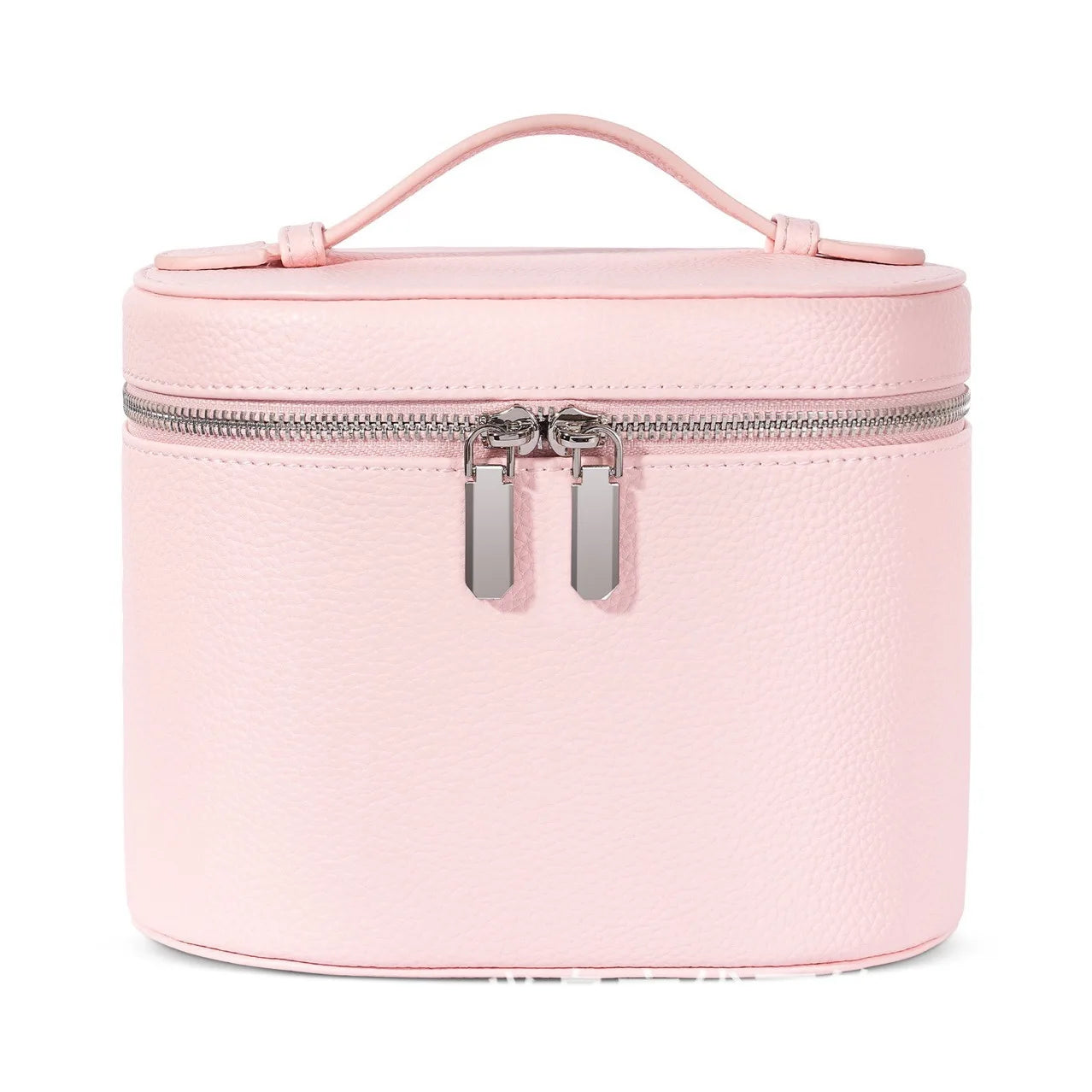 PU Leather Travel Makeup Bag – Large Capacity Cosmetic Organizer Travel Makeup Bag Zpaxo Pink
