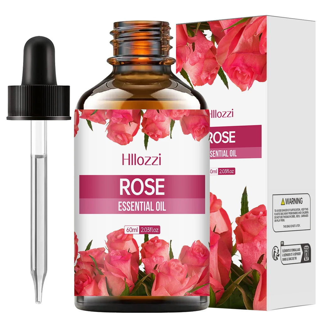 100ml/60ml/30ml rose essential oil skin care fragrance aromatherapy essential oil perfume Massage moisturizing oil Zpaxo 60ML ROSE Other ROSE