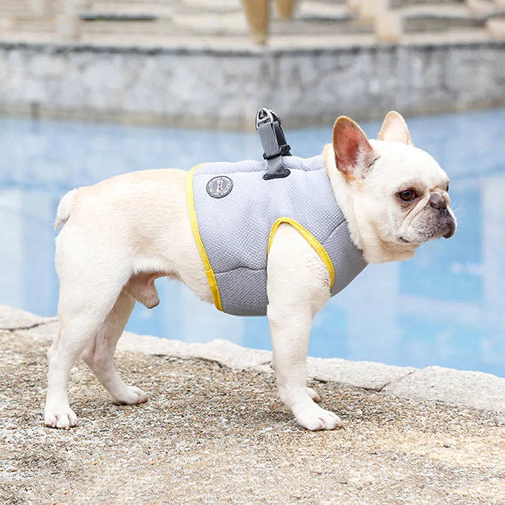 Dog Cooling Vest Summer Breathable Chest Back S Quick Release Buckle