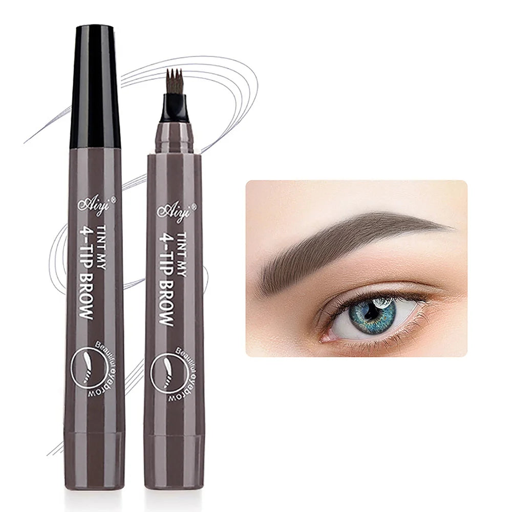 4 fork microblading eyebrow pencil waterproof eyebrow pencil natural long-lasting eyebrow makeup five colors Zpaxo 04