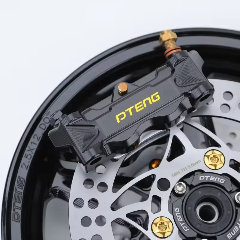 PTENG PTU9 4-Piston Motorcycle Brake Caliper – Universal Fit