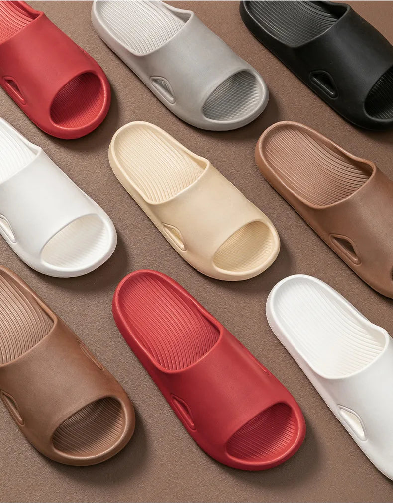 Anti-slip Summer Slippers Men Women Thick Soft EVA Sole Bathroom